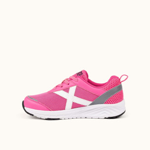 Zapatilla Deportiva Infantil Rosa con Detalles Blancos MUNICH FUN KID 10