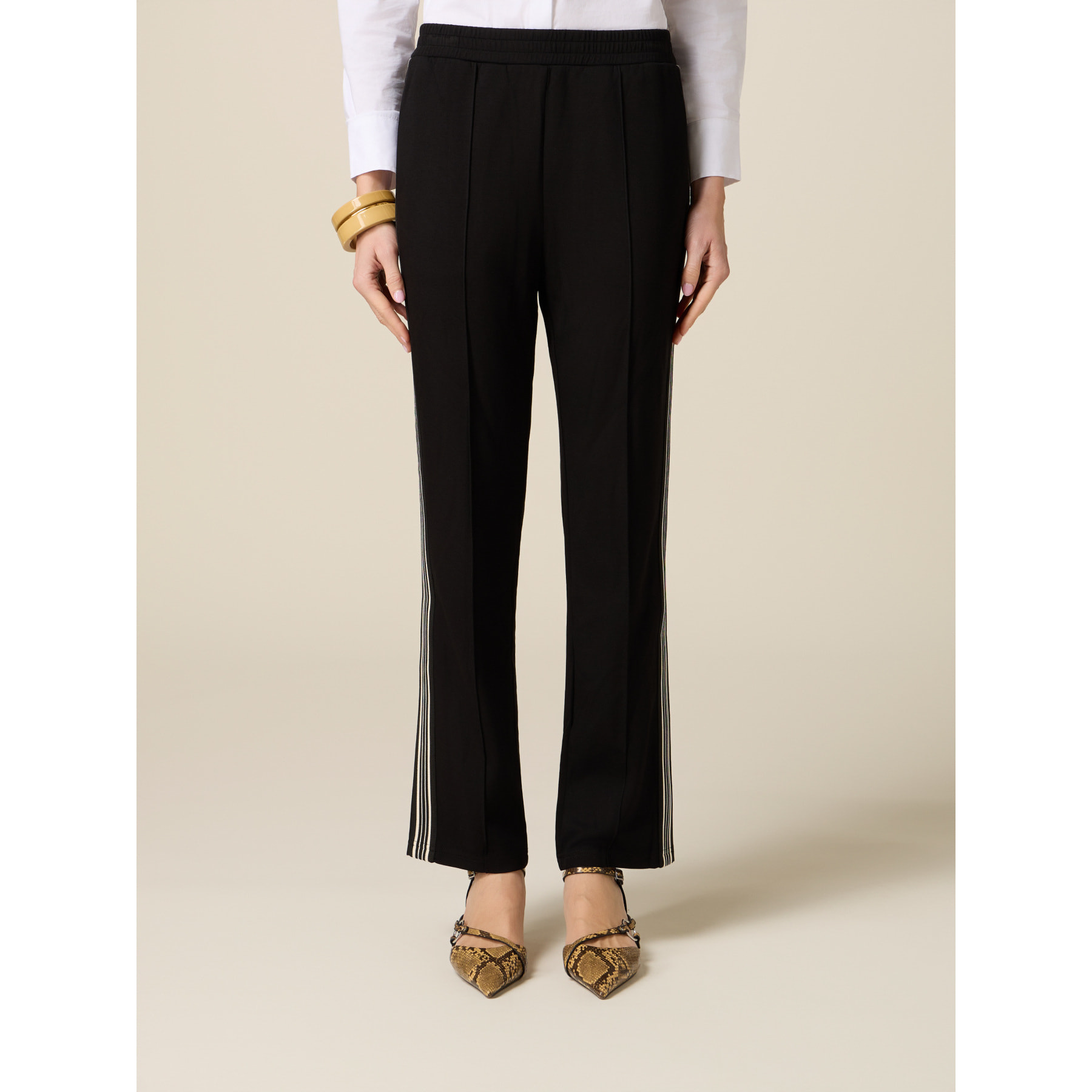 Oltre - Joggers con tape bicolor - Nero