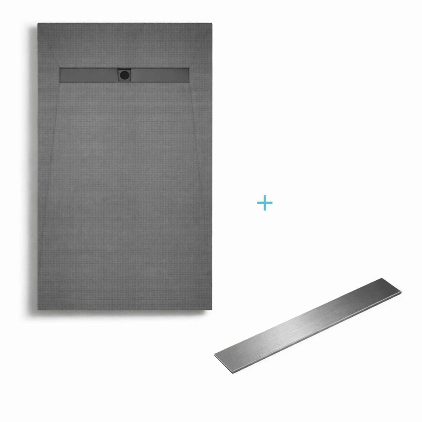RECEVEUR DE DOUCHE A CARRELER 90x140CM RECOUPABLE AVEC BONDE CANIVEAU