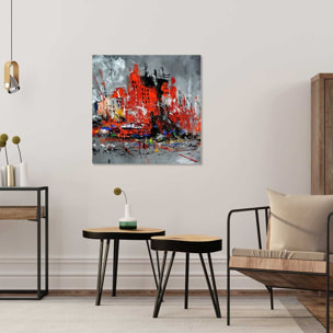 Tableau reproduction ville en mouvement Tableau alu Dibond