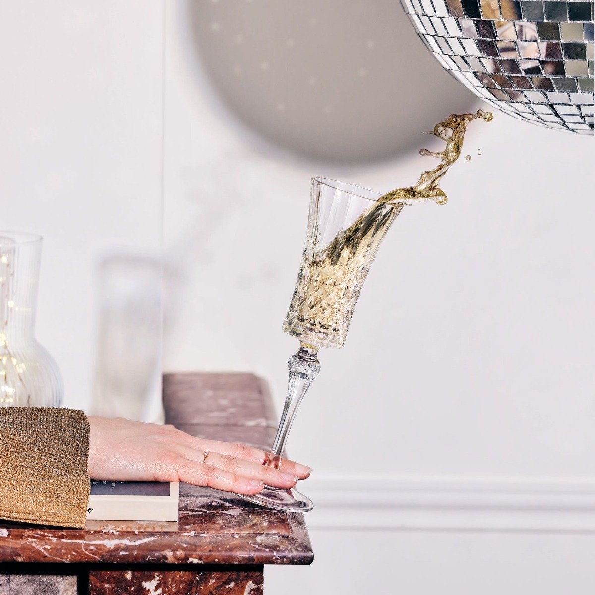 4 flute 15 cl Lady Diamond - Cristal d'Arques