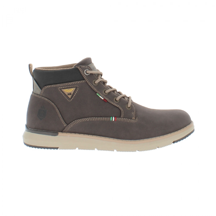 Armata di Mare Scarpe Uomo Stivaletti Casual Stringati con Soletta Rimovibile in Memory Foam AMU W21M23 Dk Brown