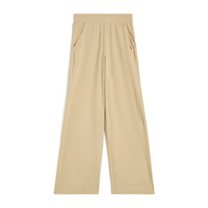 Pantaloni palazzo in heavy jersey stretch