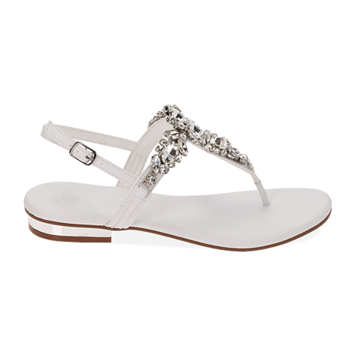 Sandalias planas blancas