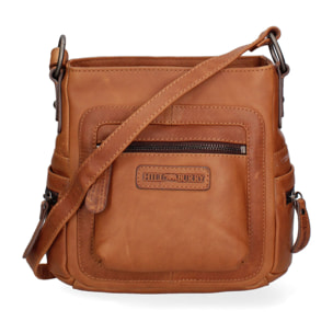 Borsa a tracolla  da uomo In Vera pelle Made in Italy 23x21x10 cm