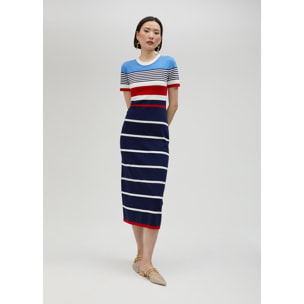 Vestito in maglia a maniche corte