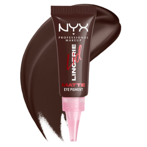 NYX Professional Makeup Lid Lingerie Ombre à Paupières Liquide Fini Mat ou Métallique MOCHA MESH