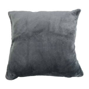 Housse de coussin douceur - Gris anthracite