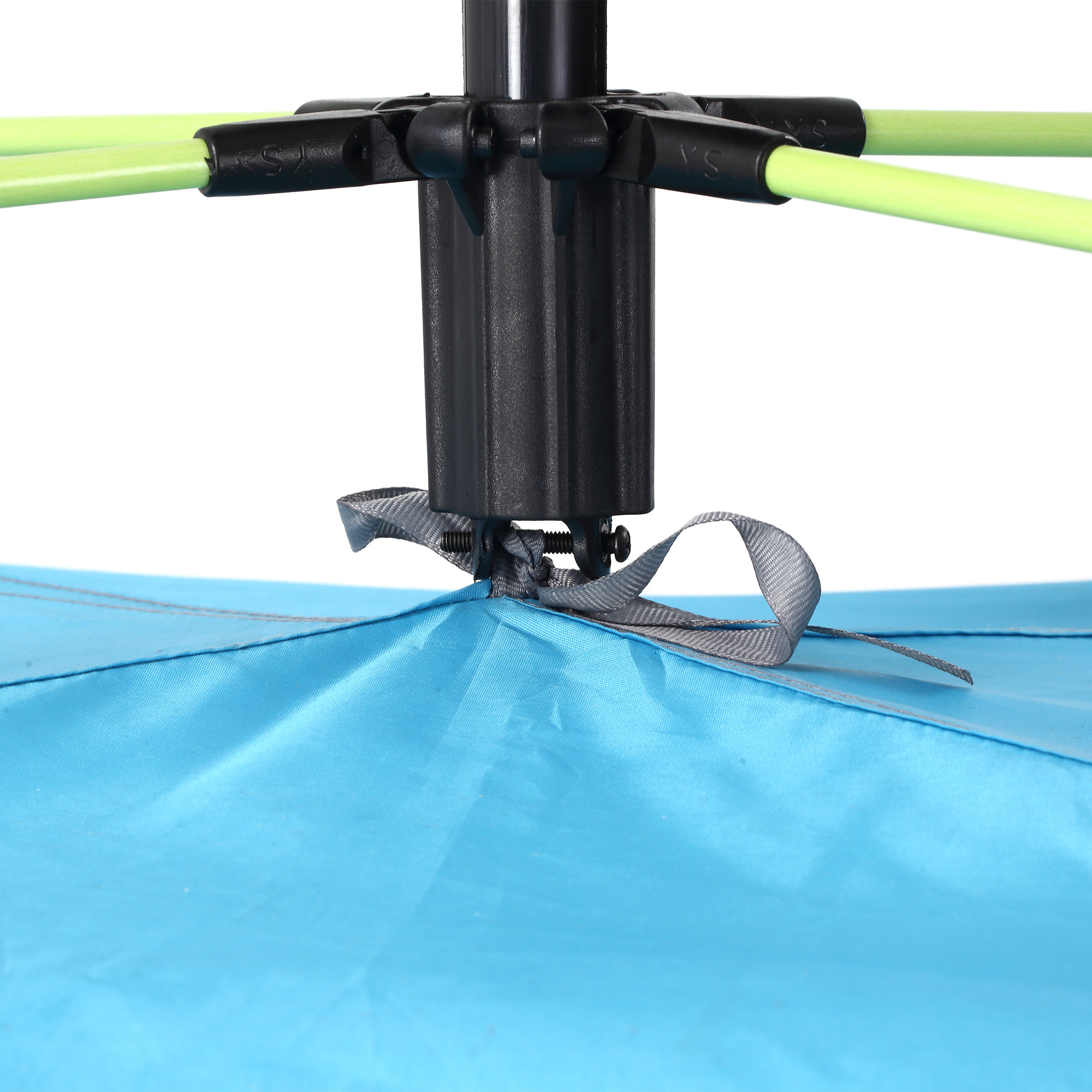 Tienda de Playa Plegable, Carpa de Playa Pop-up para 1-2 Personas con Protección UV, Impermeable, Bolsa de Transporte, para Parque, Camping, 220x173x120 cm, Azul Claro