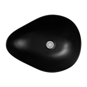 PixL 51x38x19 cm vasque à poser + Swiss Aqua Technologies Mood mitigeur lavabo XL + Ceramia PixL bonde (CEPX505BKMSAT285C)