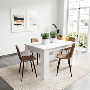 Set Di 4 Sedie In Ecopelle Per Sala Da Pranzo Ufficio Con Gambe In Metallo Stile Vintage Scandinavo Comoda Seduta Per Soggiorno Sala Riunione Marrone