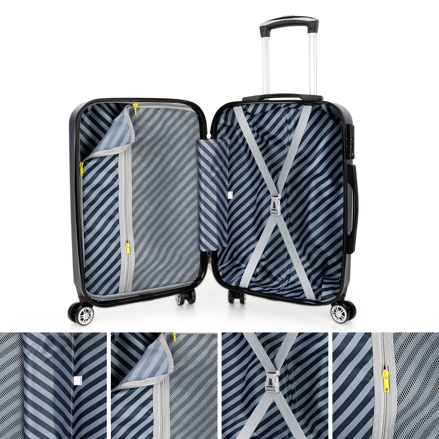 Juego Trolleys Itaca Diamond Azul