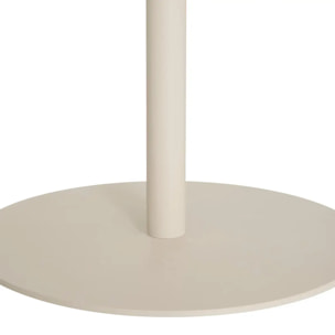 Table d'appoint Fiora ivoire 43x43cm