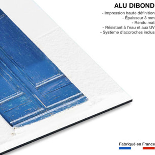 Tableau porte bleue ios Tableau alu Dibond