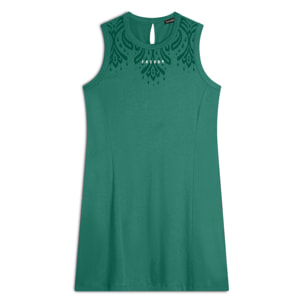 Vestito senza maniche in jersey con dettagli floreali