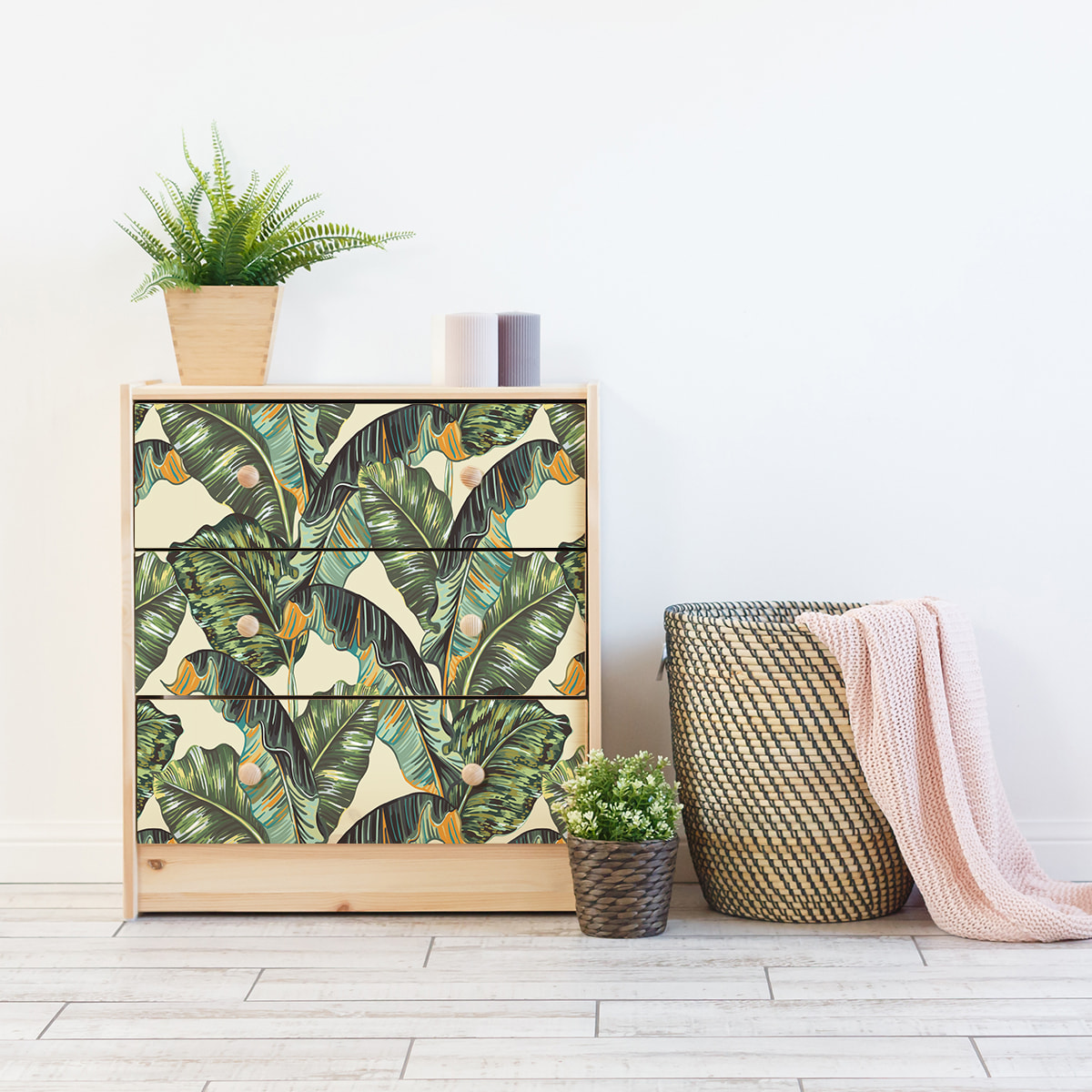 Sticker meuble tropical Maupiti 60 x 90 cm