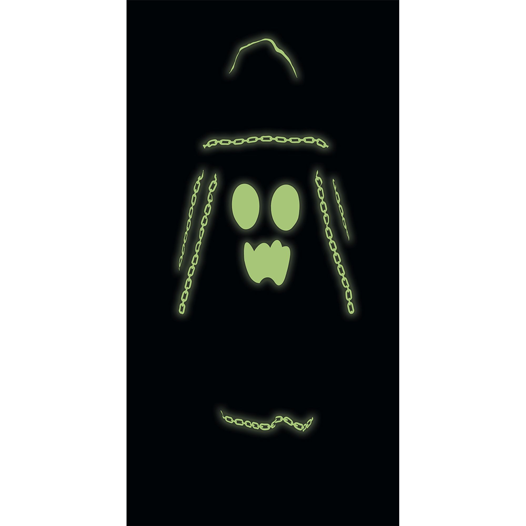 DISFRAZ FANTASMA ENCADENADO GLOW IN DARK INF