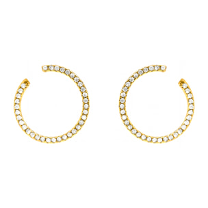 Pendientes Yona acabado oro amarillo 18k