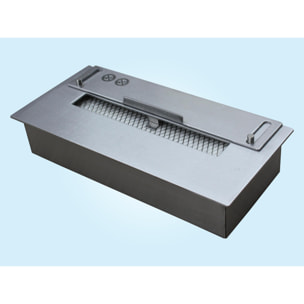 Brûleur en acier pour cheminée à éthanol et régulateur de flamme 1L