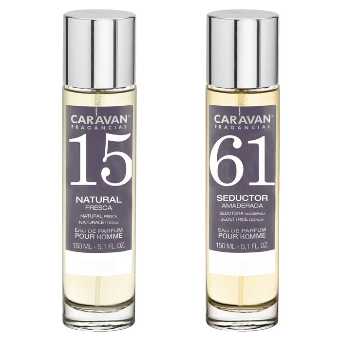 Set de 2 perfumes caravan hombre nº61 y nº 15