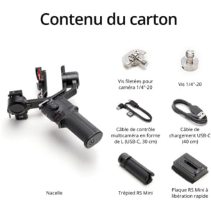 Stabilisateur DJI Ronin RS3 Mini