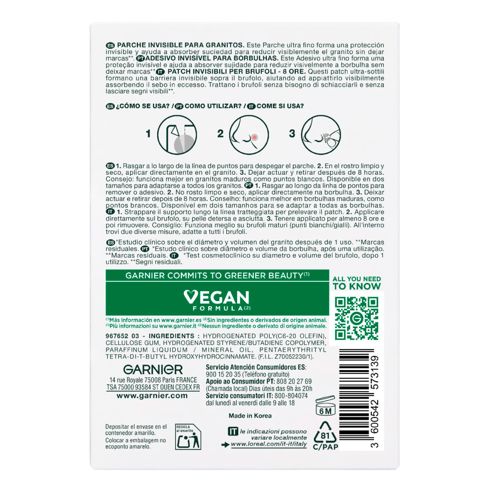 Cerotti Idrocolloidali per Brufoli PureActive Pimple Patch Barriera Protettiva Invisibile Formula Vegana - Confezione da 22 Patch