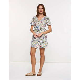 Vestido Corto Blanco - Wrapi