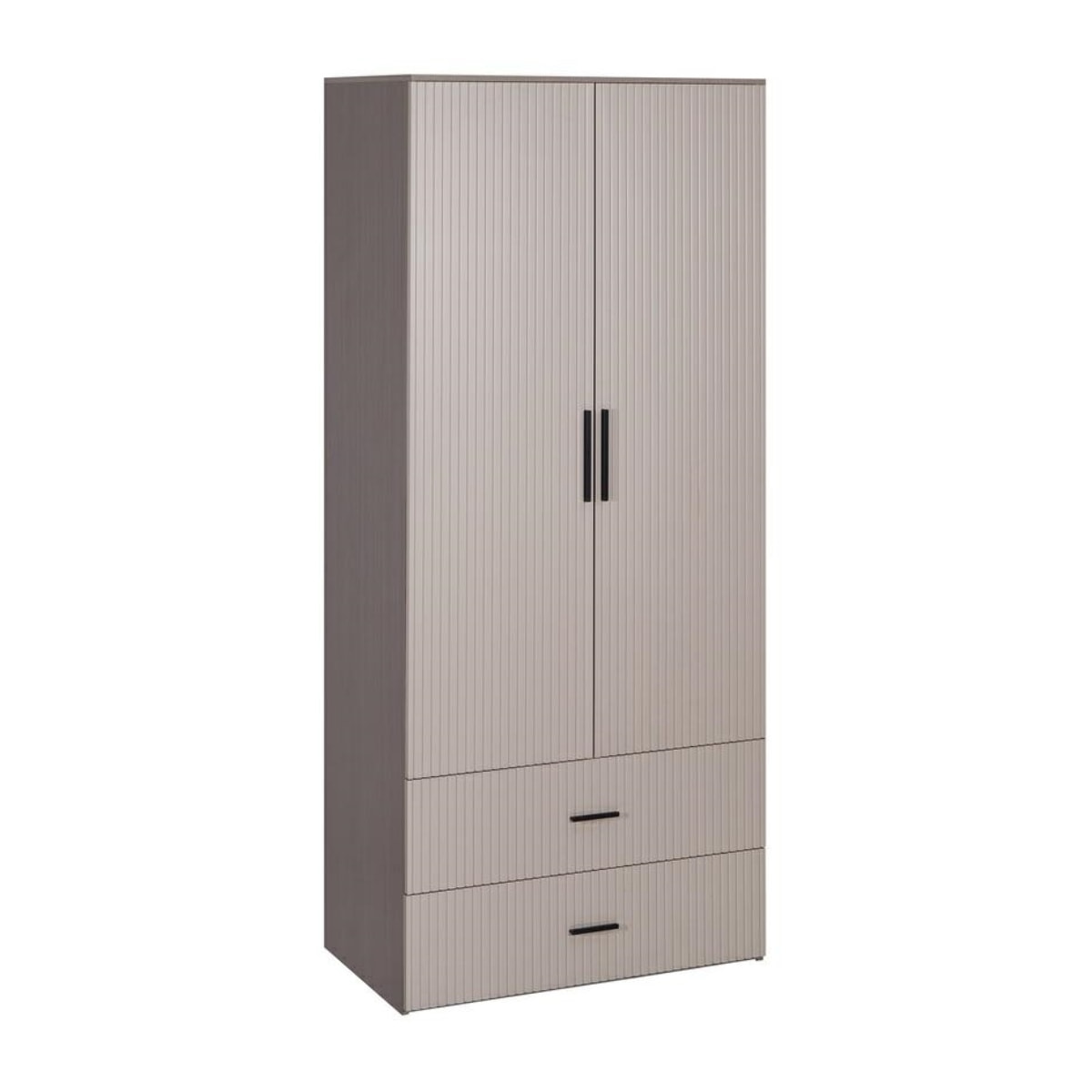 Armadio 2 ante tortora con appendiabiti