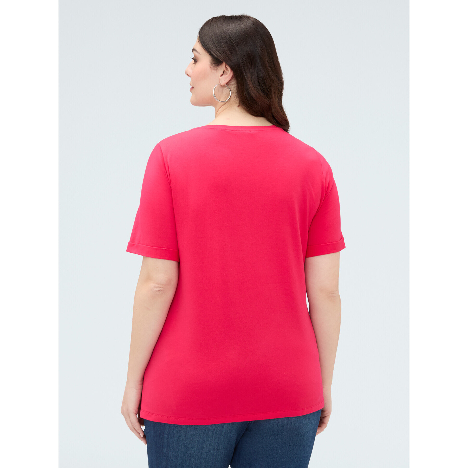 Fiorella Rubino - Camiseta de algodón con charm de libélula - Fuchsia
