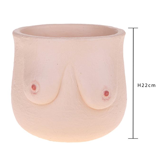 Vaso Seno Donna. Altezza 22 Cm - Pezzi 4 - 13X22X12,5cm - Colore: Altro - Bianchi Dino - Decori Casa E Complementi