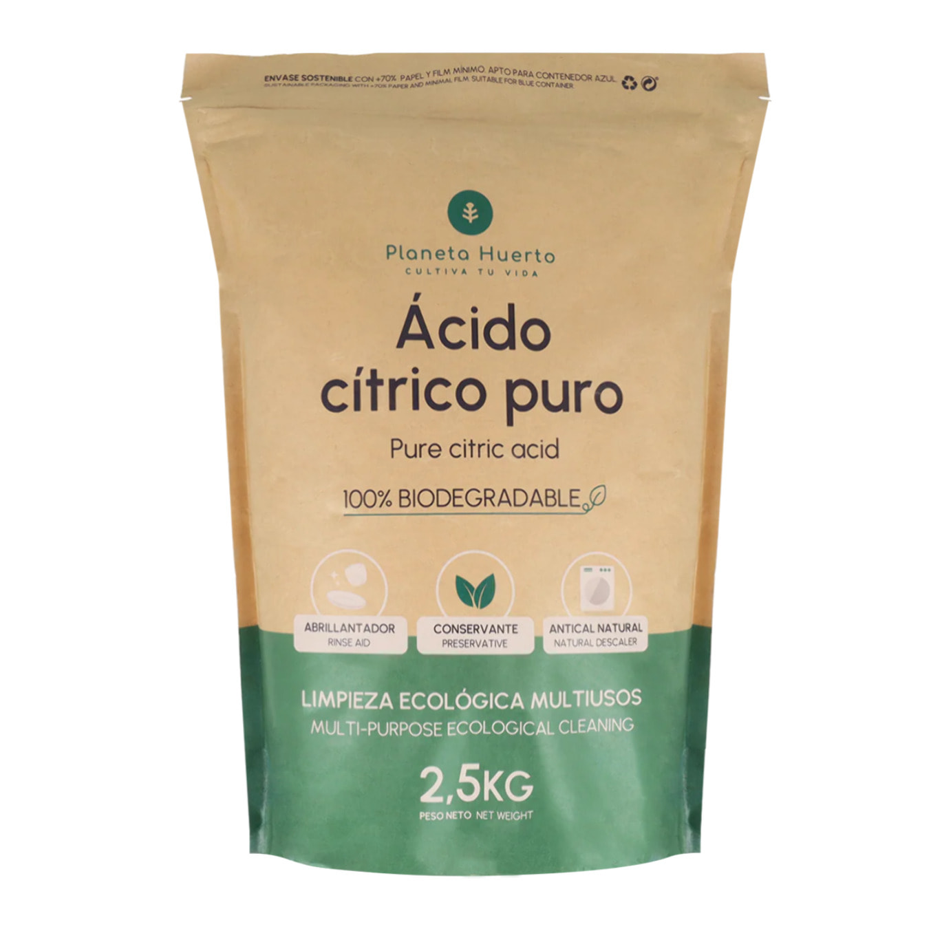 Ácido cítrico Planeta Huerto 2,5 Kg