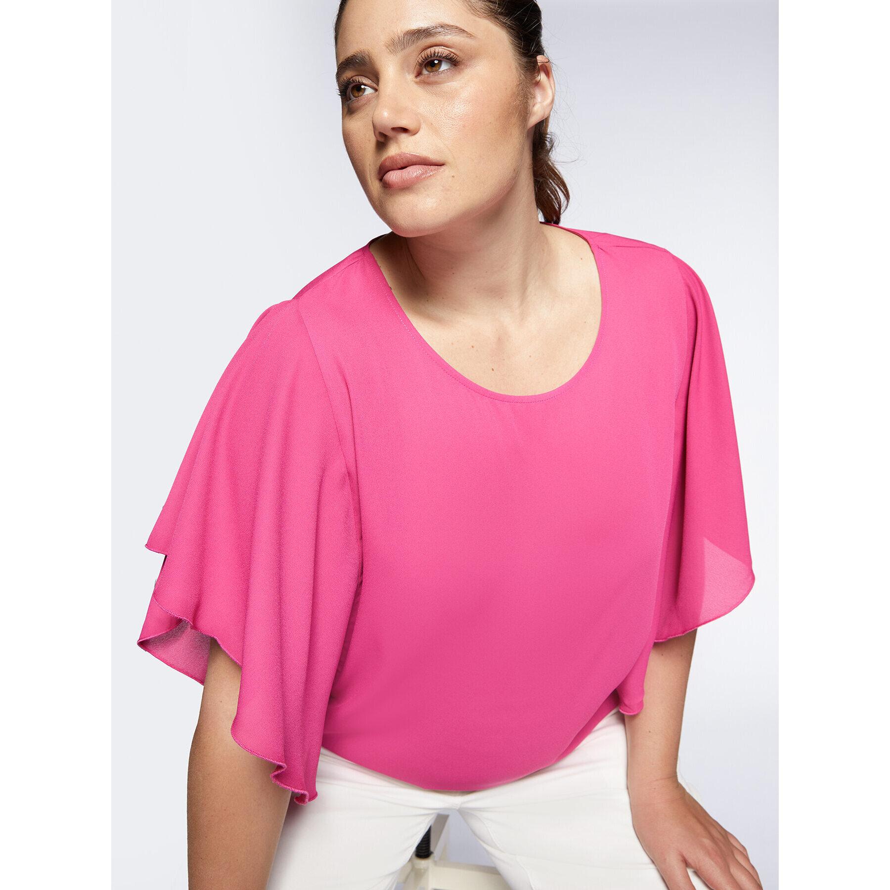 Fiorella Rubino - Blusa amplia de color liso - Fuchsia