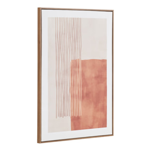 Stampa su tela Mina No.1 — beige e terracotta 50x70 cm
