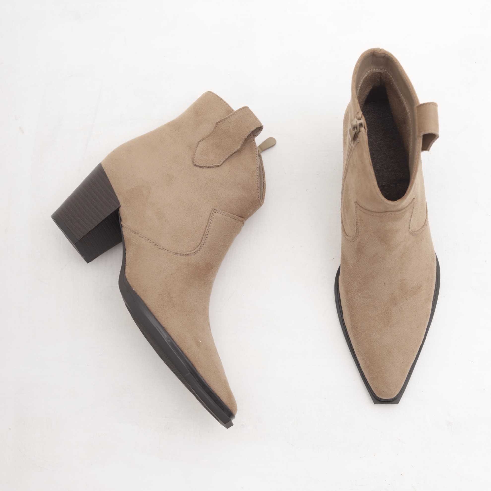 STIVALETTO TEXANO LISCIO TORTORA