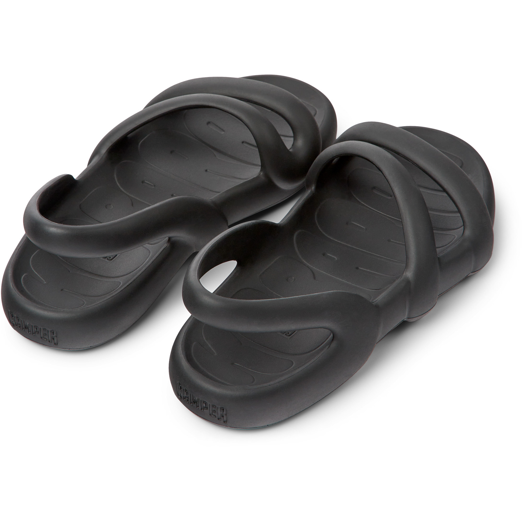 Sandalias - CAMPER Kobarah Flat - Negro - Sintético