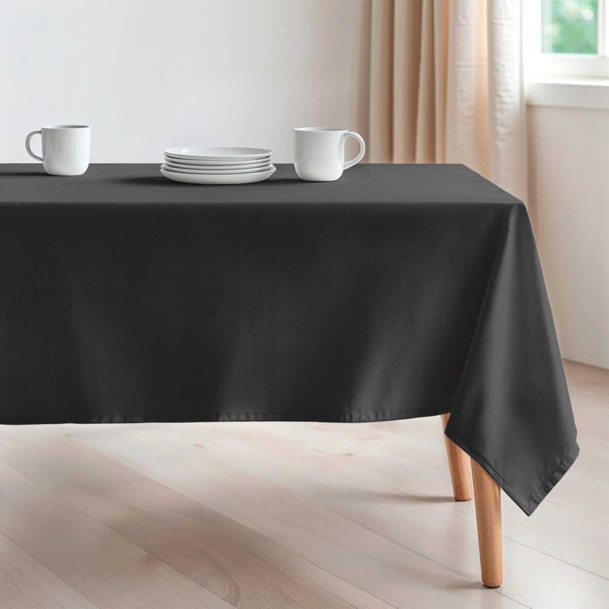 Nappe unie anti-tâches BRIA ANTHRACITE