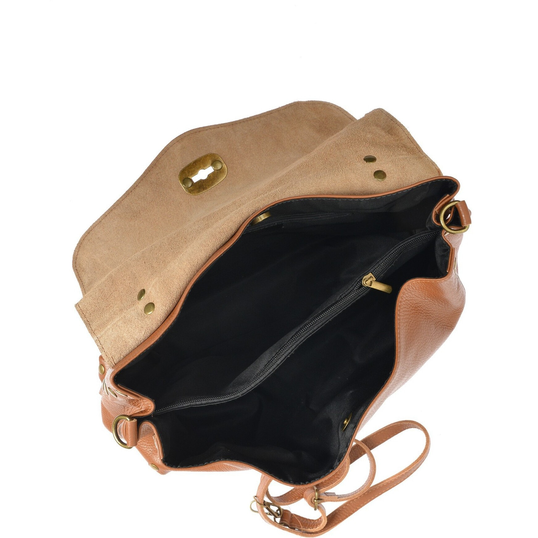 Borsa a mano Anna Luchini Cammello