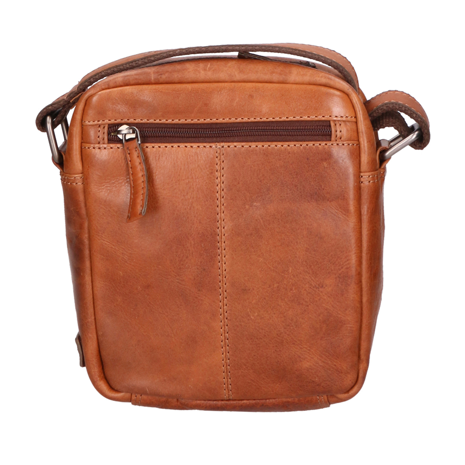 Borsa a tracolla unisex In Vera pelle Made in India 18x19x10 cm