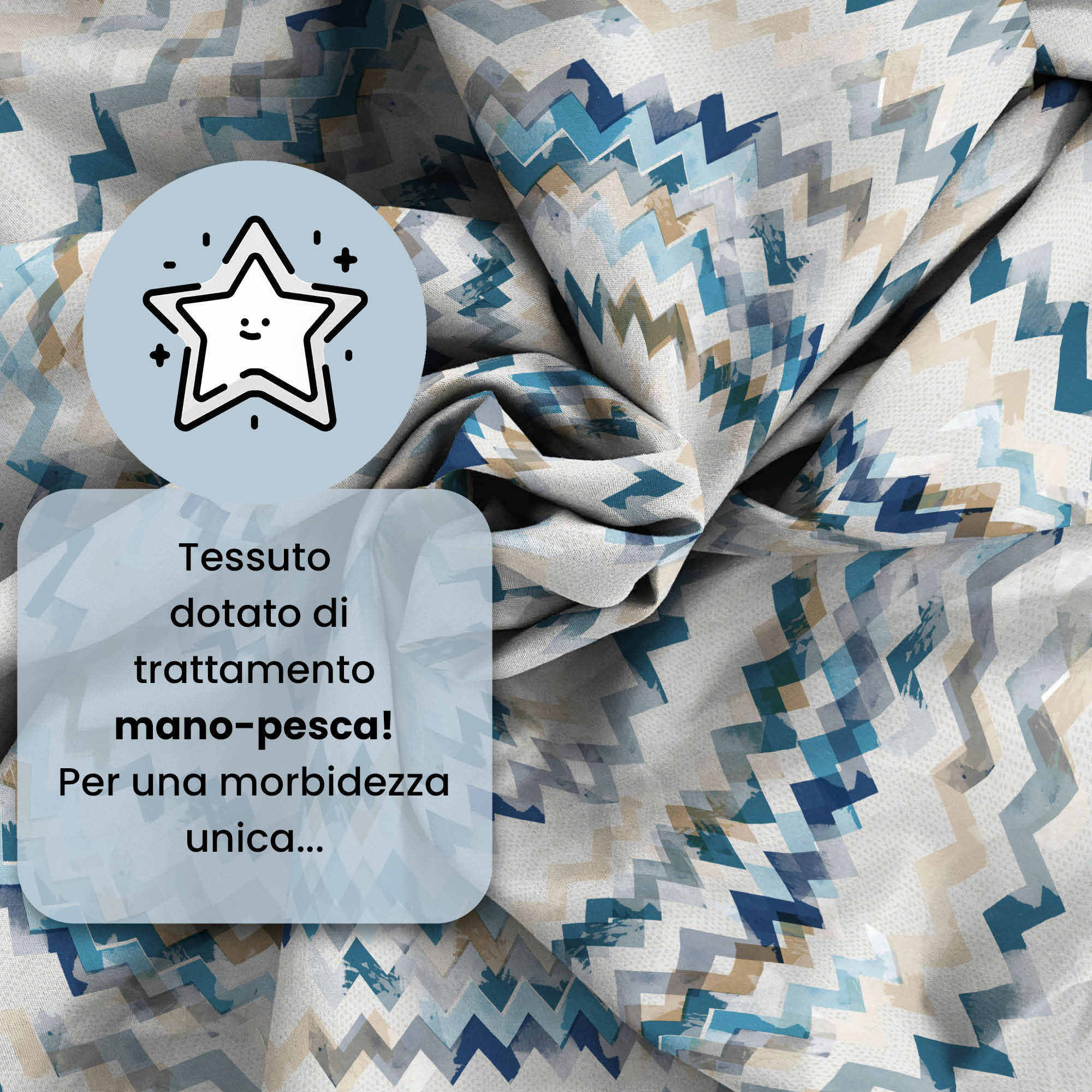 COMPLETO LETTO FASHION, 100% Microfibra, No Stiro - MODERN SKY
