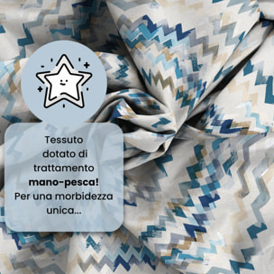 COMPLETO LETTO FASHION, 100% Microfibra, No Stiro - MODERN SKY