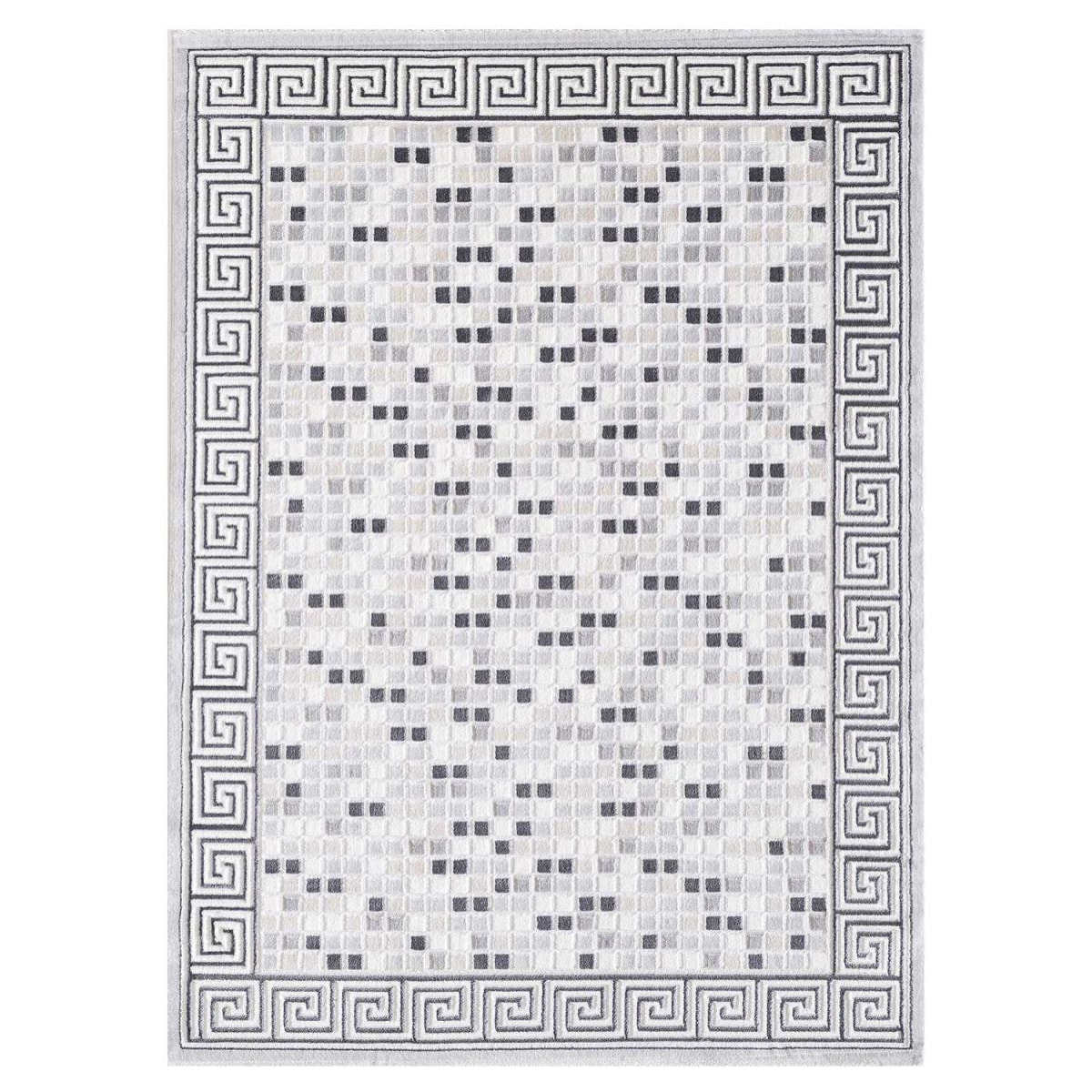 Tapis salon et chambre tissé motif géométrique TUJA