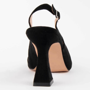 Zapato De Tacón - Negro - Altura: 8 Cm