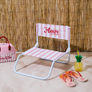 Chaise De Plage Dolce Vita Rose - Lot De 6