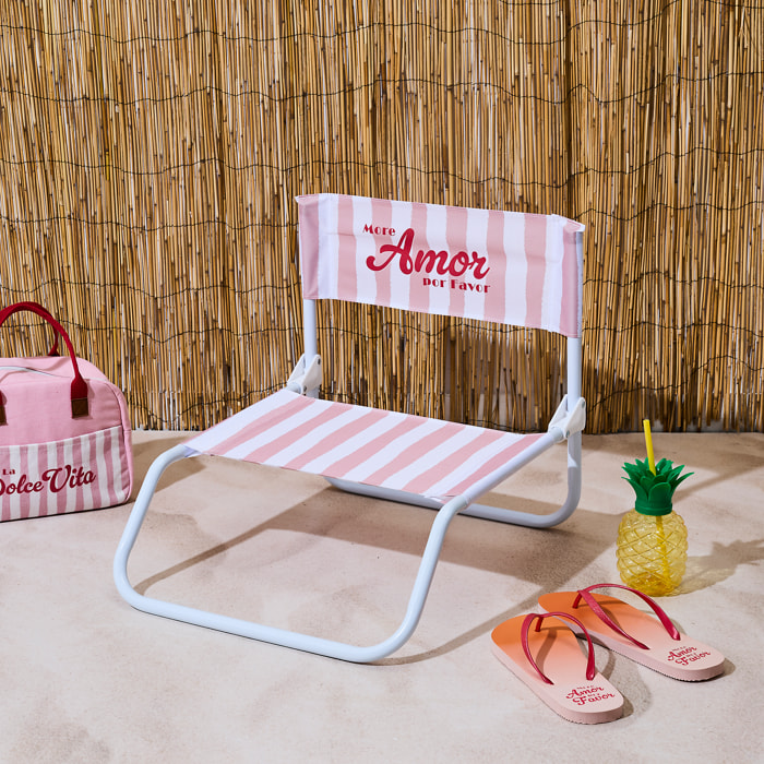 Chaise De Plage Dolce Vita Rose - Lot De 6