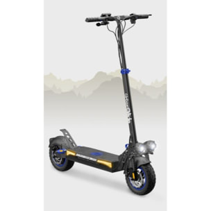 Trottinette électrique puissante tout-terrain UrbanGlide E-Cross Pro  Bleu 800W, autonomie 60km, pneus 10" off-road