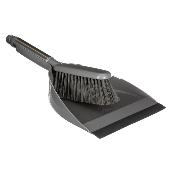 Ensemble pelle/balayette "Silver & Clean" gris