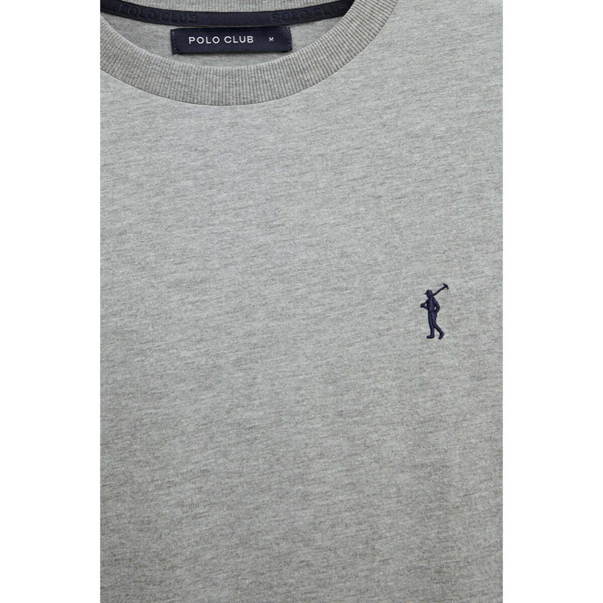 Camiseta gris vigoré de manga corta y bordado Rigby Go