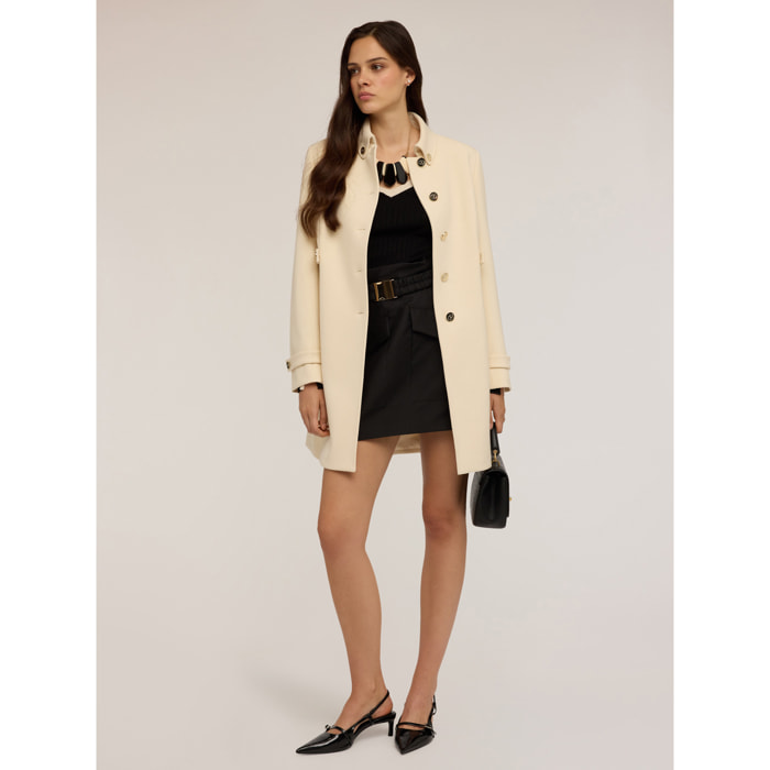 Motivi - Cappotto leggero monopetto - Beige