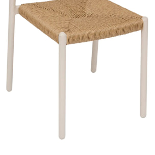 Chaise de jardin Wistty empilable argile