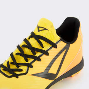 Scarpa da calcetto DELTA giallo arancio, bambino
